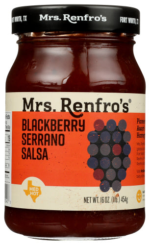 MRS RENFRO SALSA BLACKBERRY SERRANO - 16 OZ
