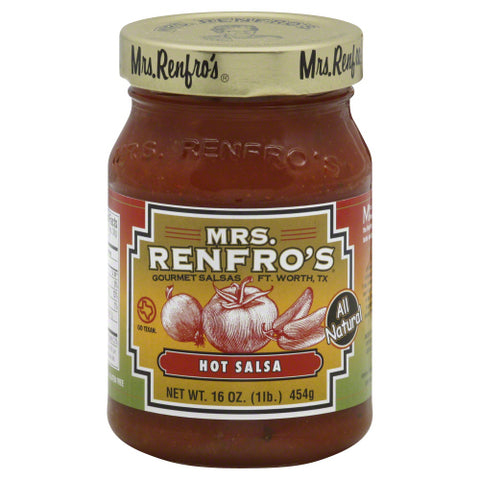 MRS RENFRO SALSA PICANTE HOT - 16 OZ