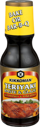 KIKKOMAN GLAZE TERIYAKI HONEY - 12.8 OZ