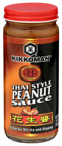 KIKKOMAN SAUCE PEANUT THAI STYLE - 9 OZ