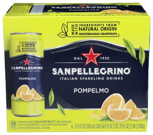 SAN PELLEGRINO BEV SPRK POMPELMO 6PK - 66.9 FO