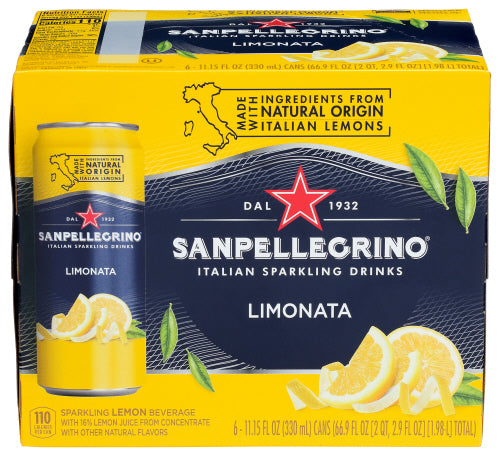 SAN PELLEGRINO BEV SPRKLG LIMONATA 6PK - 66.9 FO