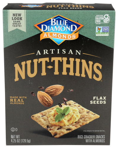 Blue Diamond 
Cracker Nut Thin Flax, 4.25 OZ.