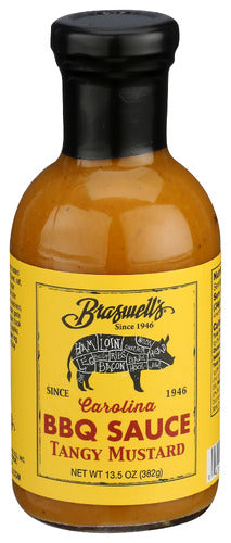 BRASWELL SAUCE BBQ TANGY MUSTARD - 13.5 OZ