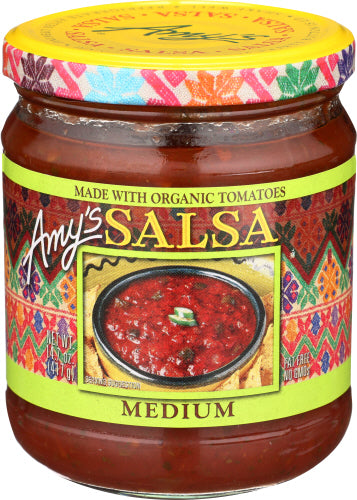 Amys 
Salsa Medium Org, 14.7 OZ.