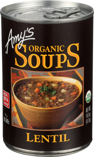 Amys 
Soup Lentil Org, 14.5 OZ.