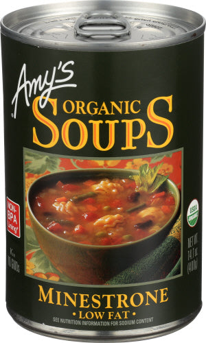 Amys 
Soup Minestrone Org, 14.1 OZ.