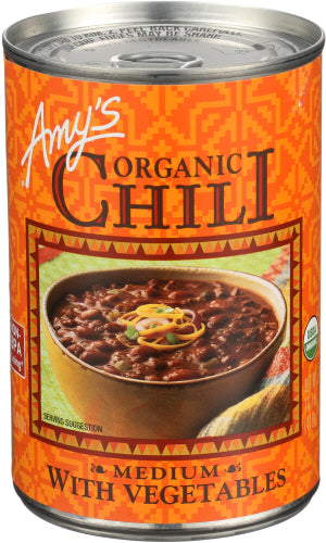 Amys 
Chili Medium Veg Org, 14.7 OZ.