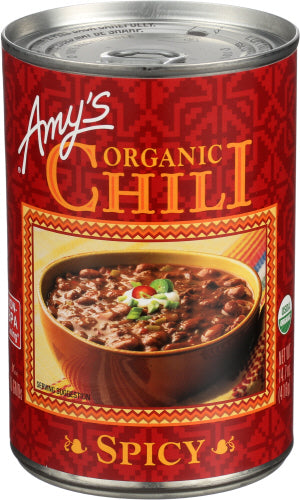 Amys 
Chili Spicy Org, 14.7 OZ.