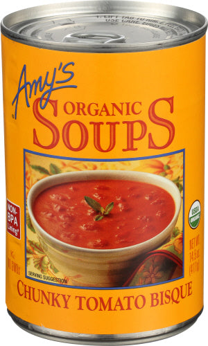 Amys 
Soup Tmo Bisque Chunky Org, 14.5 OZ.