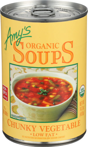 Amys 
Soup Veg Chunky Org, 14.3 OZ.