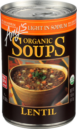 Amys 
Soup Lentil Ls Org, 14.5 OZ.