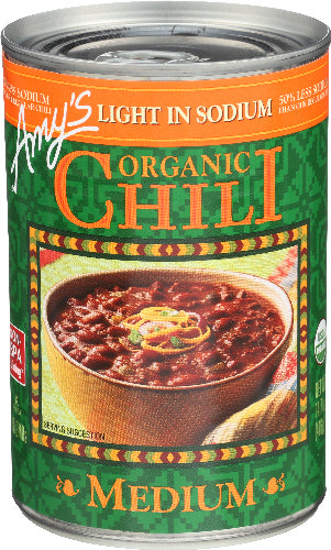 Amys 
Chili Lte Sdm Mdm Org, 14.7 OZ.