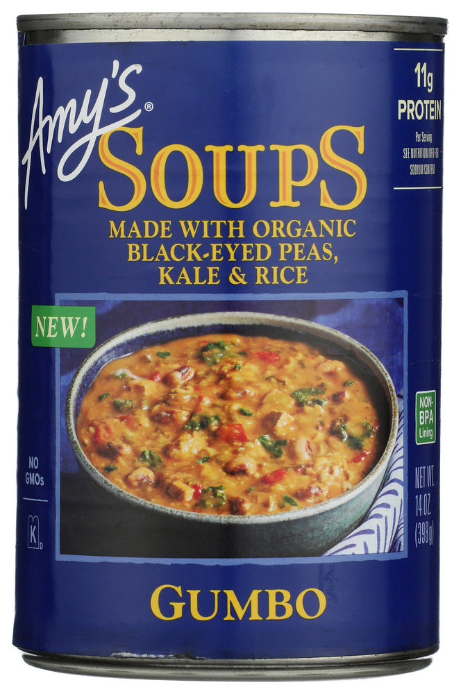 Amys 
Soup Gumbo, 14 OZ.