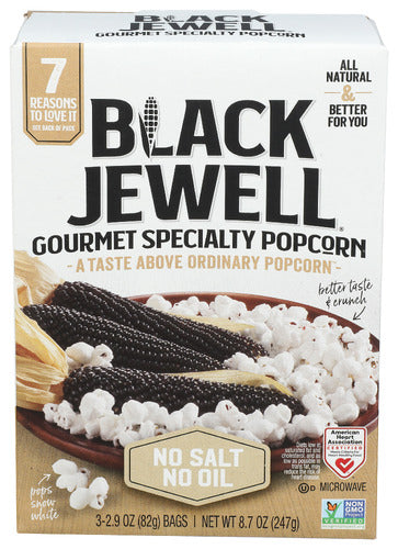 BLACK JEWELL POPCORN MICRO NO SLT/OIL 3CT - 8.7 OZ