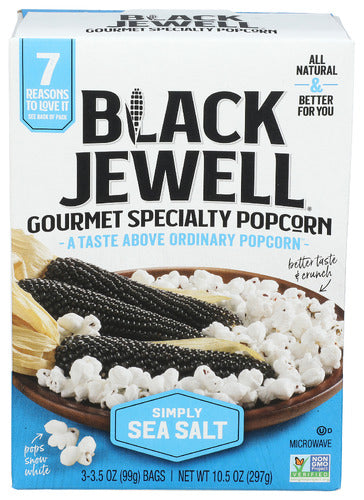BLACK JEWELL POPCORN MICRO SEA SALT - 10.5 OZ