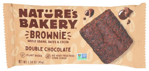 NATURES BAKERY BAR DBL CHOC BRWNIE - 1.59 OZ