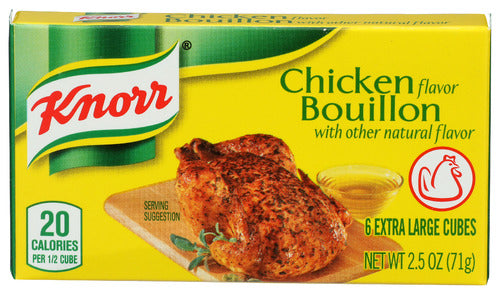 KNORR BOUILLON CUBE CHKN 6PC - 2.5 OZ