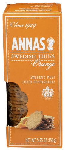 Annas 
Cookie Thin Oran, 5.25 OZ.