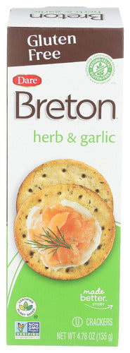 Dare 
Breton Crkr Herb Garlc, 4.76 OZ.