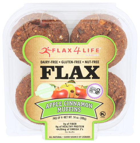 FLAX4LIFE MUFFINS APPLE CINN - 14 OZ