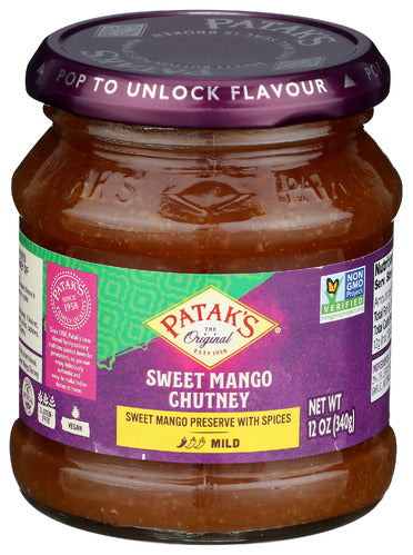 PATAKS CHUTNEY MANGO SWEET - 12 OZ