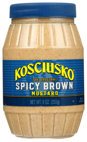 KOSCIUSKO MUSTARD SPICY BRWN - 9 OZ