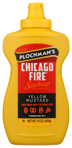 PLOCHMANS MUSTARD CHICAGO FIRE - 15 OZ