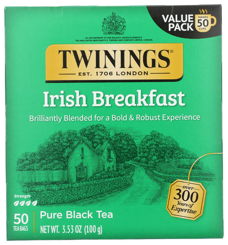 TWINING TEA TEA IRISH BRKFST - 50 PC