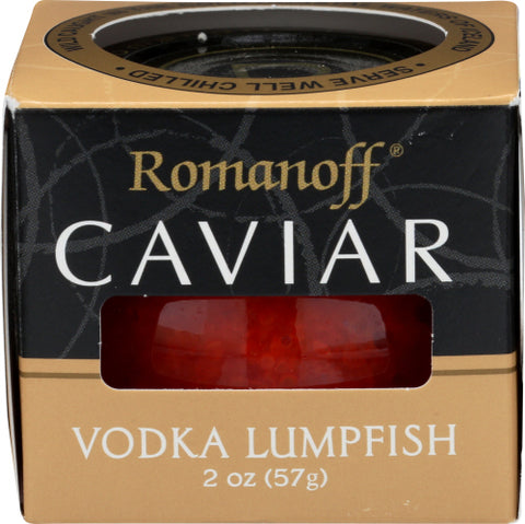 ROMANOFF CAVIAR LUMPFISH RED VODKA - 2 OZ
