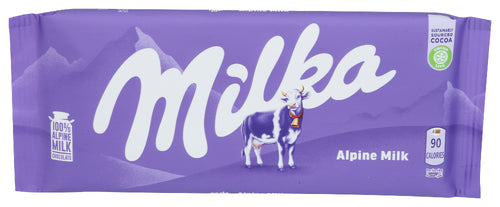 MILKA CHOC BAR ALPINE MILK - 3.17 OZ