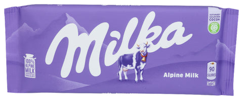 MILKA CHOC BAR ALPINE MILK - 3.17 OZ