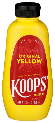 KOOPS MUSTARD SQZ YELLOW - 12 OZ