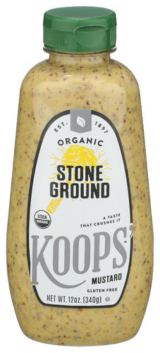 KOOPS MUSTARD STONE GRND ORG - 12 OZ