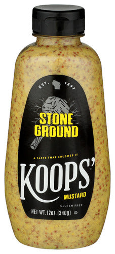 KOOPS MUSTARD STONE GRND - 12 OZ