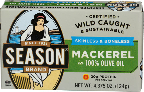 SEASONS MACKEREL FILLETS - 4.375 OZ