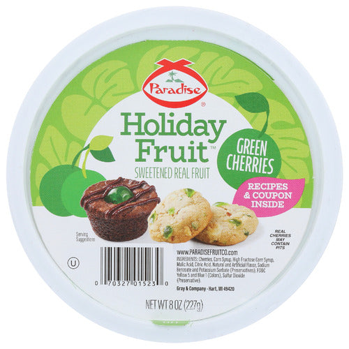 PARADISE FRUIT GRN CHERRY WHL - 8 OZ