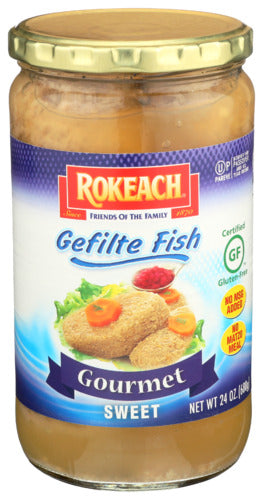 ROKEACH FISH GELFILTE PREMIUM 6PC - 24 OZ