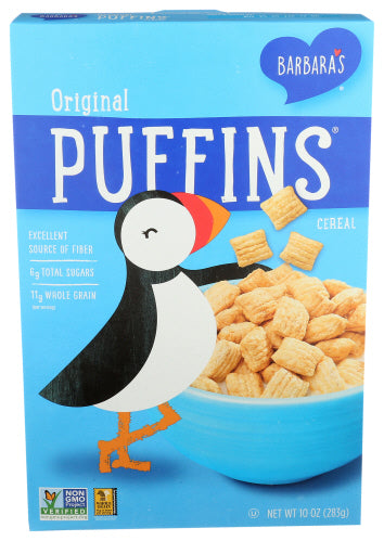 Barbaras 
Cereal Puffins Original, 10 OZ.