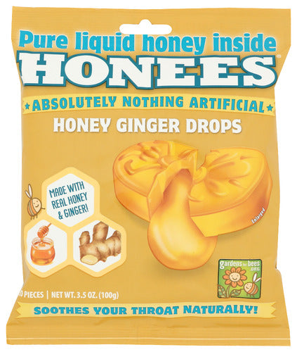 HONEES LOZENGE HONEY GINGER - 3.5 OZ