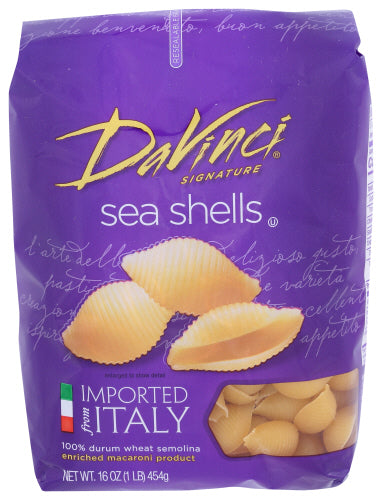 Davinci
Pasta Sea Shells, 16 OZ.