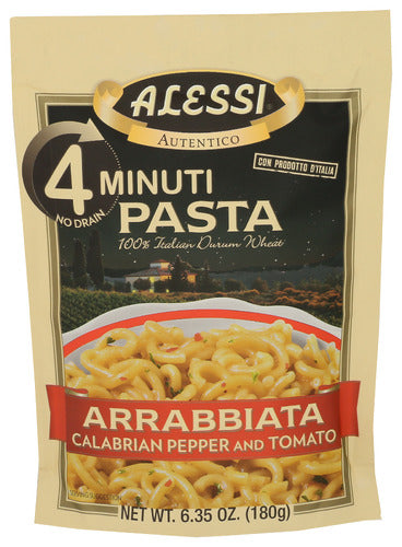Alessi
Pasta Arrabbiata Qk 4Min, 6.35 OZ.