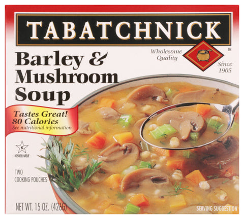 TABATCHNICK SOUP BARLEY MUSHROOM - 15 OZ