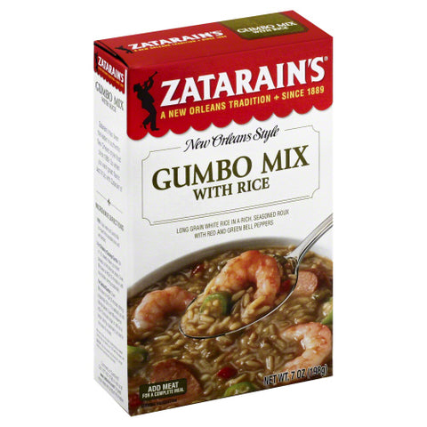 ZATARAINS MIX RICE GUMBO - 7 OZ