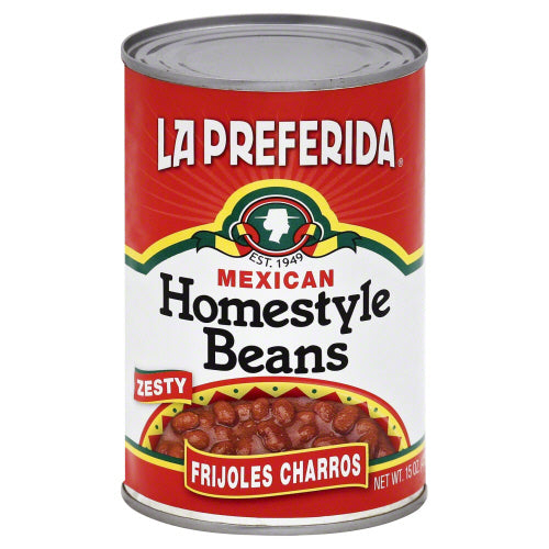 LA PREFERIDA BEAN FRIJOLE CHARROS HOME STYL - 15 OZ