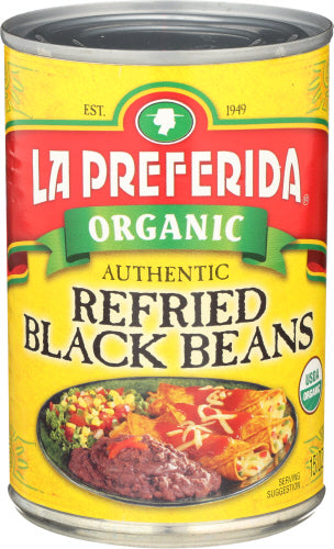 LA PREFERIDA BEAN REFRIED BLACK ORG - 15 OZ