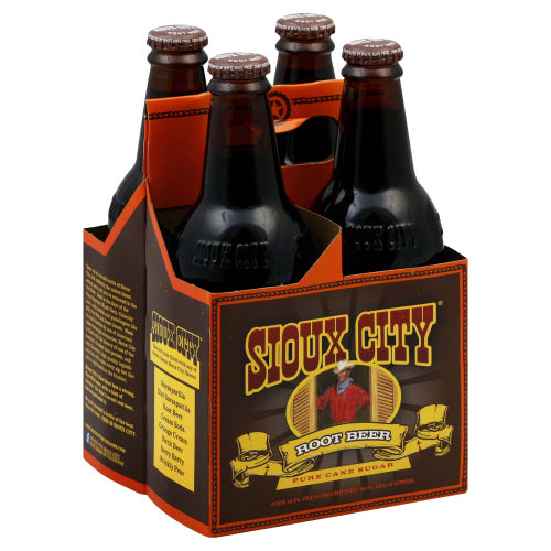 SIOUX CITY SODA 4PK ROOT BEER - 48 FO