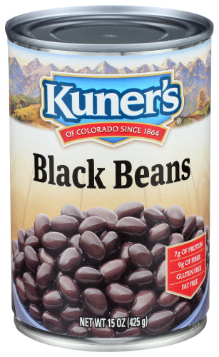 KUNERS BEANS BLACK - 15 OZ