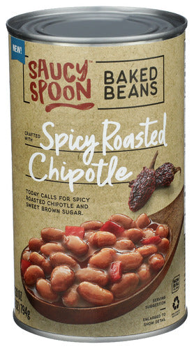 SAUCY SPOON BEANS BKD SPICY CHIPOTLE - 28 OZ
