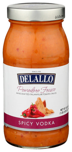 Delallo 
Sauce Vodka Spy Pmdro Fr, 25.25 OZ.